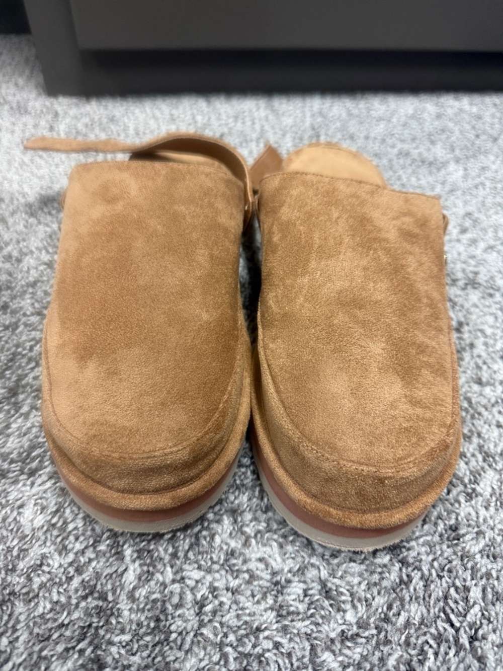 Madden Girl Tan Suede Slip-On Loafers